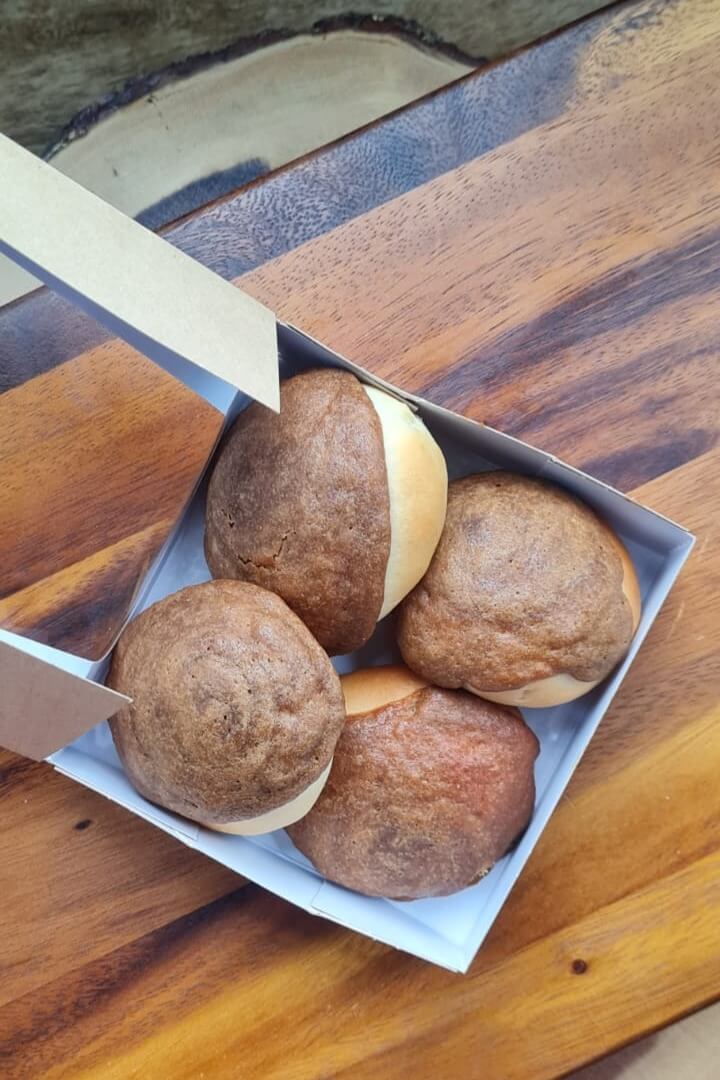 Caramel-Filled Coffee Bun Bites