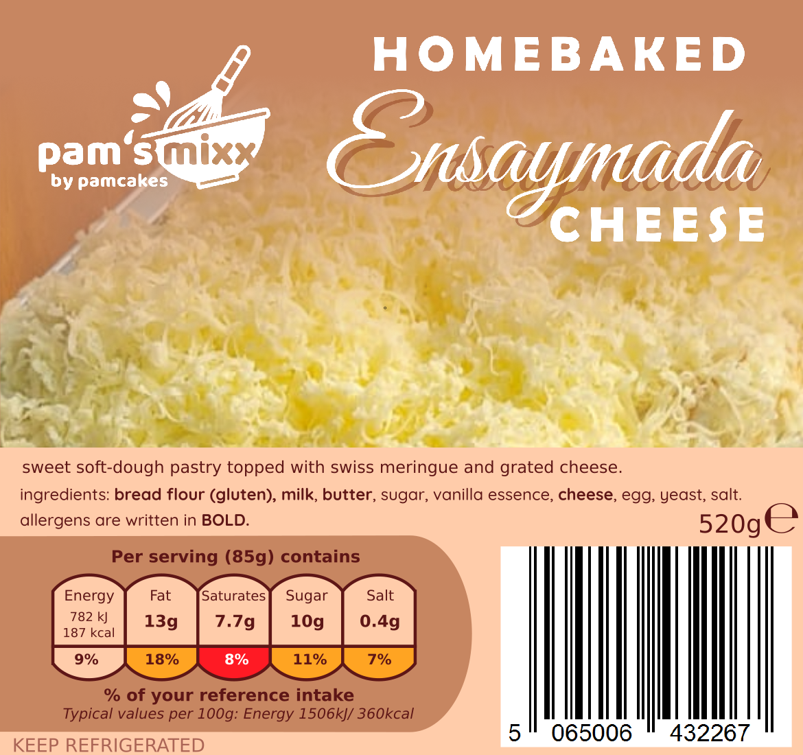 Ensaymada Tray Cheese 6 pcs