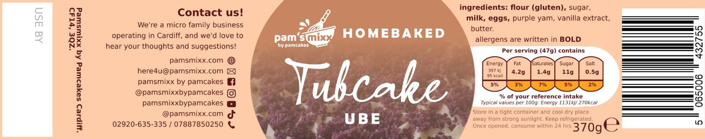 Tub Cake: UBE