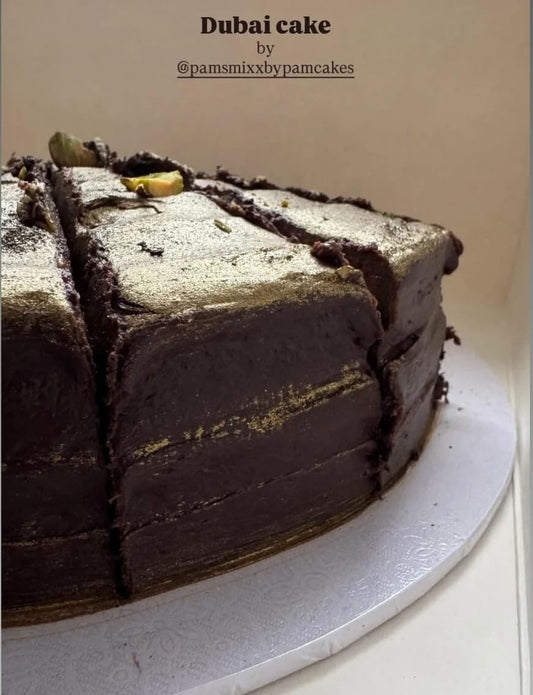 Tub Cake: DUBAI CHOCOLATE-INSPIRED