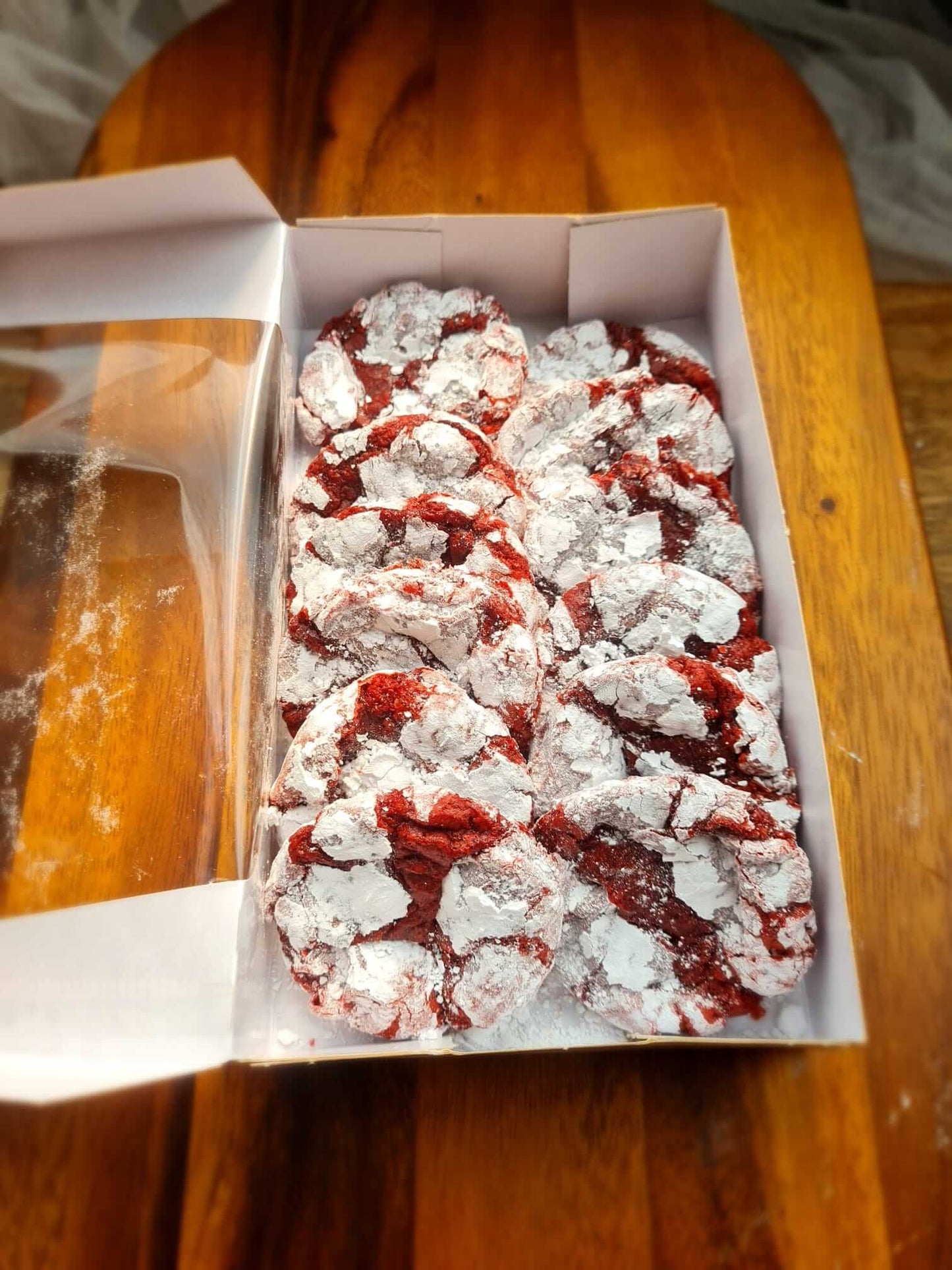 Red Velvet Crinkles 12 pcs