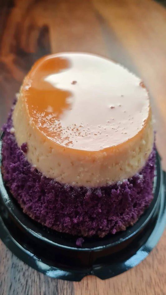 Mini Ube Custard Cake