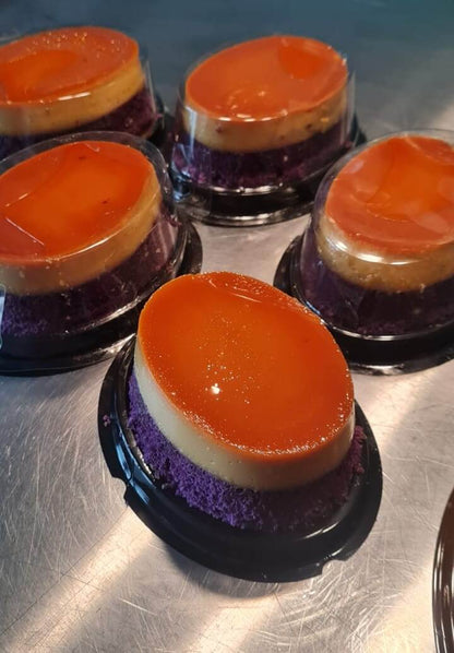 Mini Ube Custard Cake