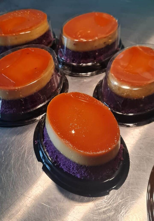 Mini Ube Custard Cake